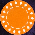 Orange Diamond design chip 11.5gm
